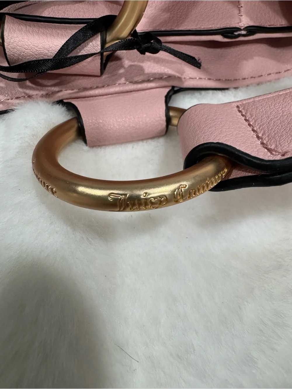 NWT-Juicy Couture Black and Pink Crown Emblem Tote
